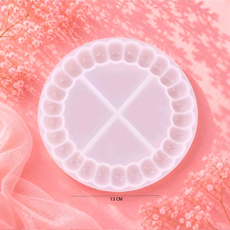 13cm Round Bubble Tray Silicone Mould for Resin Art