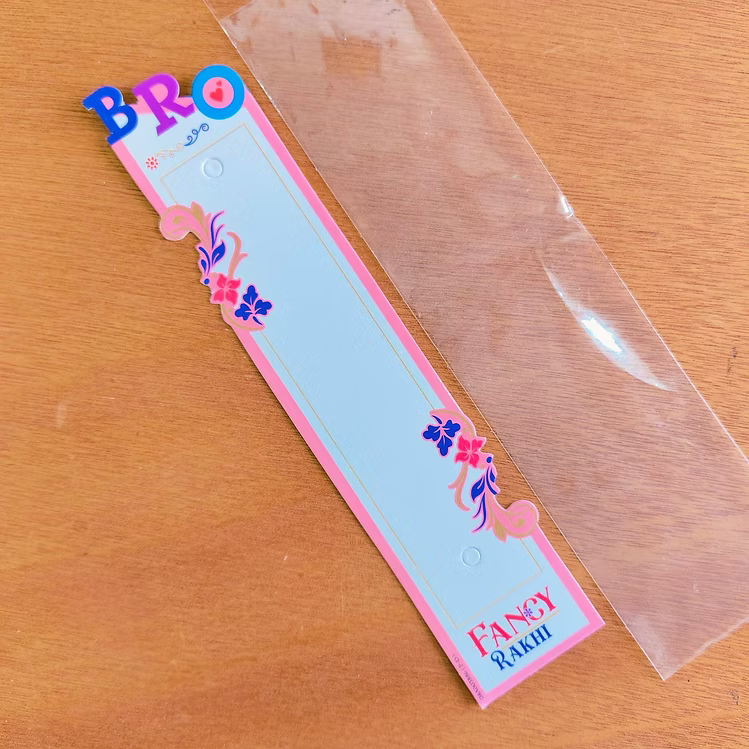 BRO Rakhi Packing Card with plastic cover