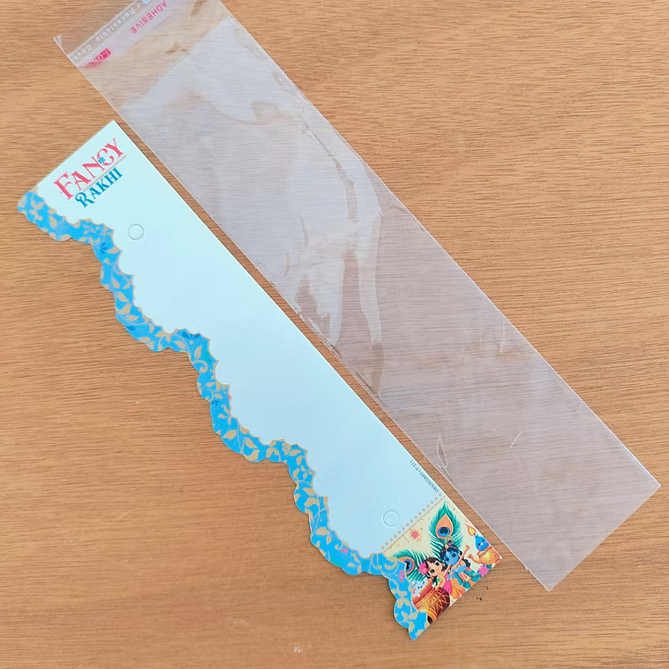 Radha Krishna Rakhi Packing Card with plastic cover