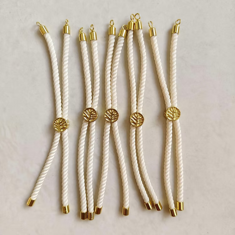 Off White Adjustable Rakhi Slider Pair