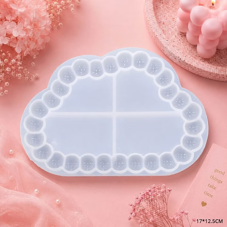 Cloud Bubble Tray Silicone Mould 17x12.5cm for Resin Art
