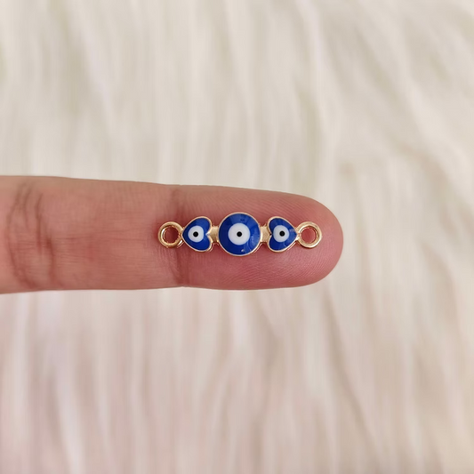 Three Small Evil Eye Rakhi Charm for DIY Rakhi & Bracelet Making
