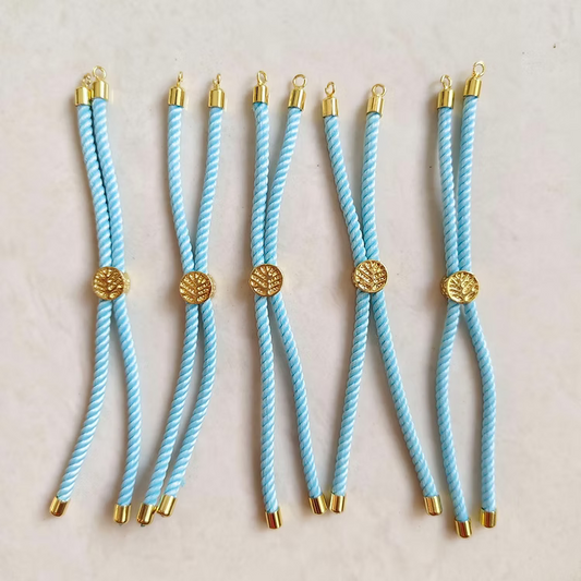 Cyan Adjustable Rakhi Slider Pair