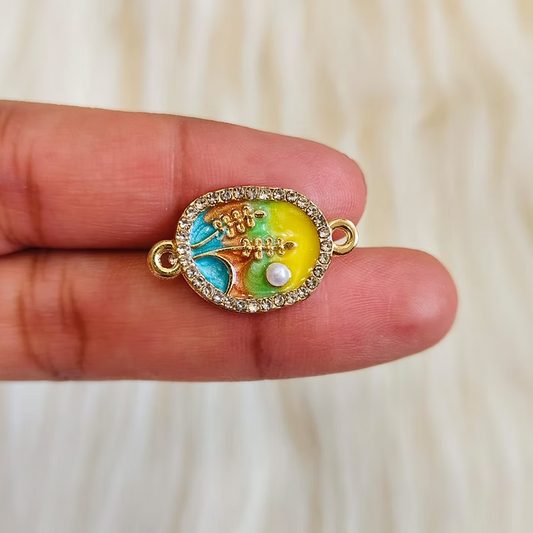 Oval 4 shaded Rakhi Charm