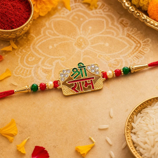 Shree Ram Rakhi – Traditional Charm & Protective Symbol