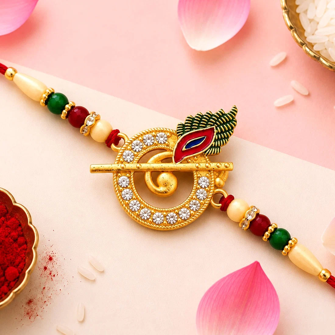 Lord Krishna Motif Rakhi