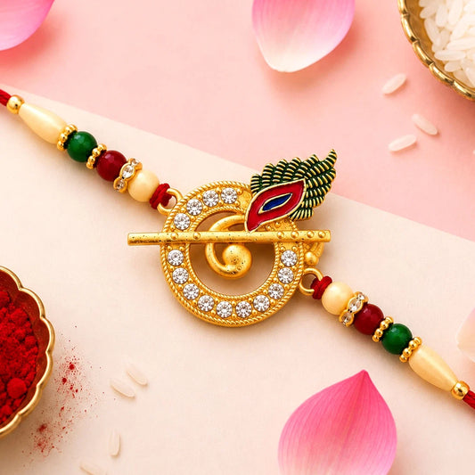 Lord Krishna Motif Rakhi