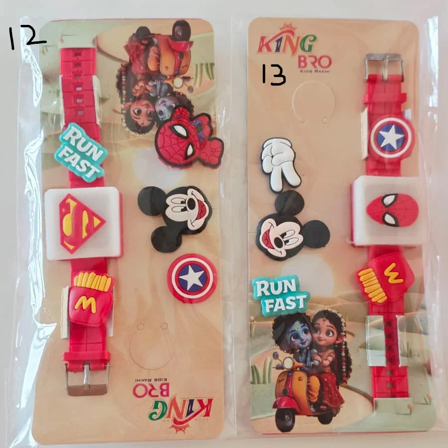 DIY Charm Rakhi Band with Changeable Charms for Kids (Check Images for designs)