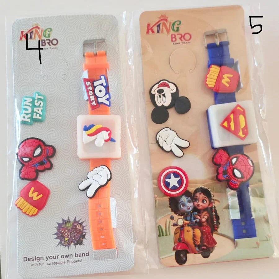 DIY Charm Rakhi Band with Changeable Charms for Kids (Check Images for designs)