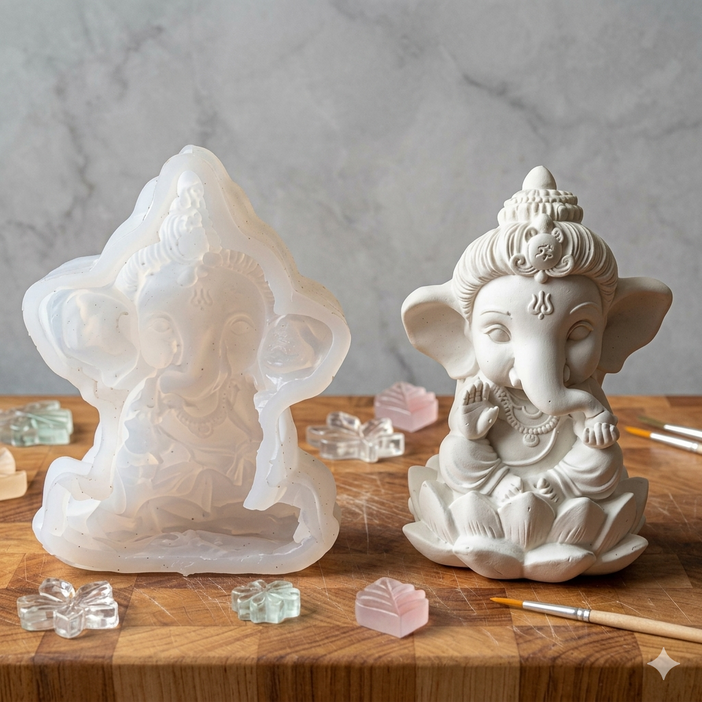 Lotus Lord Bal Ganesha Mold